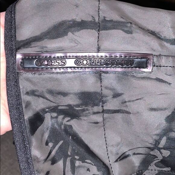 Guess Collection Vintage 90’s Charcoal Dark Beige Lightweight Zip Up Jacket M - Picture 4 of 9